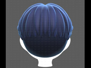 Base Hair for Boy V32 3D Model