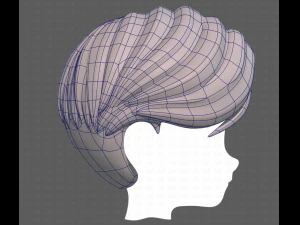 Base Hair for Boy V32 3D Model