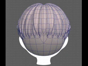Base Hair for Boy V32 3D Model