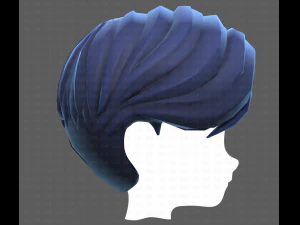 Base Hair for Boy V32 3D Model