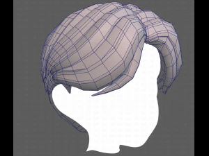 Base Hair for Boy V32 3D Model