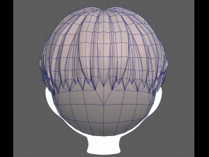 Base Hair for Boy V32 3D Model
