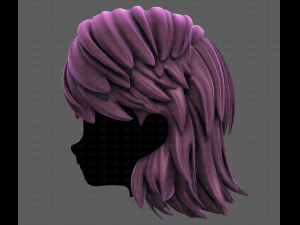 3D Hair style for boy V96 Model 3D