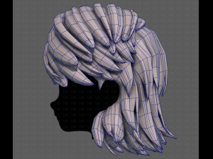3D Hair style for boy V96 Model 3D