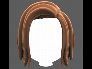 Base Hair for girl V33 3D Model