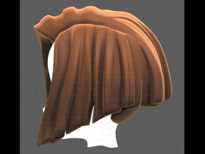 Base Hair for girl V33 3D Model