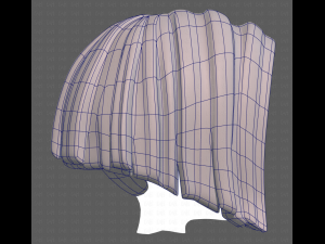 Base Hair for girl V33 3D Model