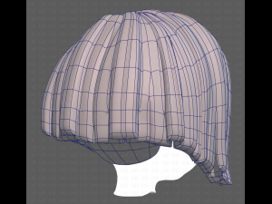 Base Hair for girl V33 3D Model