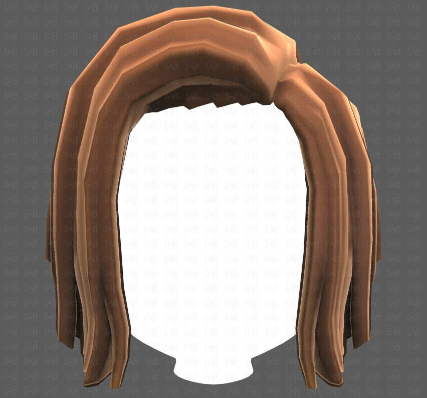 3d - Blonde Messy Hair Roblox - Free Transparent PNG Clipart