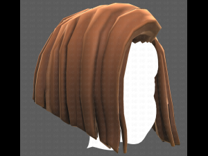Base Hair for girl V33 3D Model