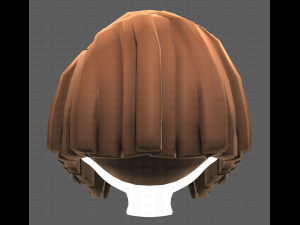 Base Hair for girl V33 3D Model