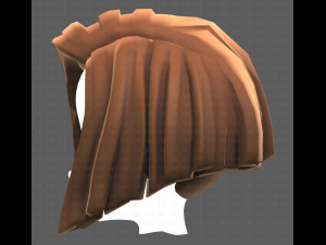 Base Hair for girl V33 3D Model