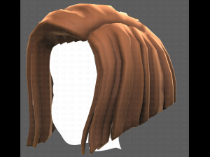 Base Hair for girl V33 3D Model