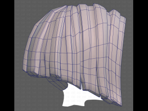Base Hair for girl V33 3D Model