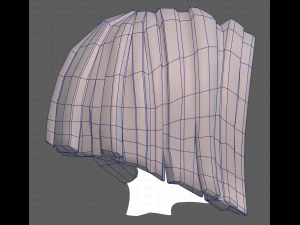 Base Hair for girl V33 3D Model