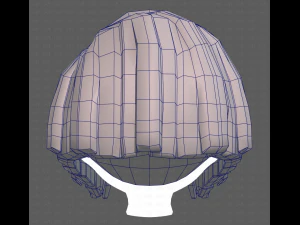 Base Hair for girl V33 3D Model