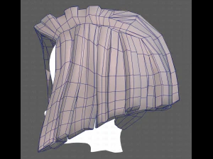 Base Hair for girl V33 3D Model