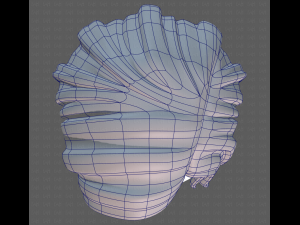 Base Hair for girl V33 3D Model