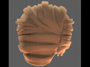 Base Hair for girl V33 3D Model