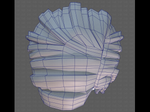 Base Hair for girl V33 3D Model