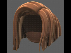 Base Hair for girl V33 3D Model