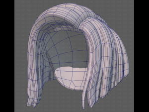 Base Hair for girl V33 3D Model