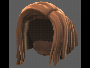 Base Hair for girl V33 3D Model