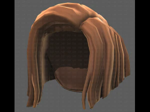 Base Hair for girl V33 3D Model