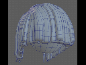 Base Hair for girl V33 3D Model