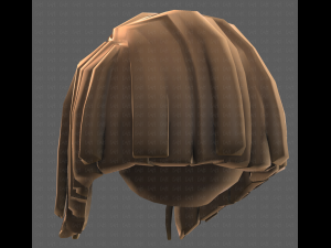 Base Hair for girl V33 3D Model