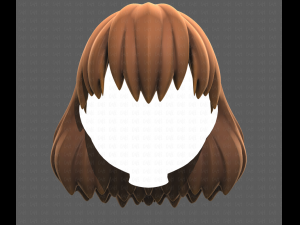Base Hair for girl V34 3D मॉडल