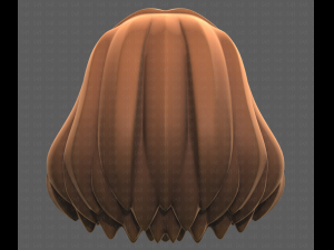 Base Hair for girl V34 3D मॉडल