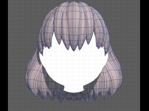 Base Hair for girl V34 3D मॉडल