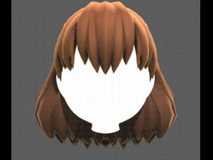 Base Hair for girl V34 3D Model