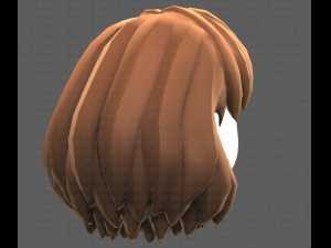 Base Hair for girl V34 3D मॉडल