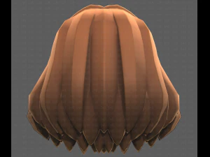Base Hair for girl V34 3D Model