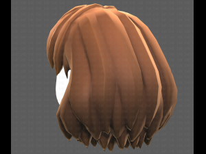 Base Hair for girl V34 3D मॉडल
