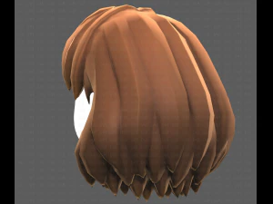 Base Hair for girl V34 3D Model
