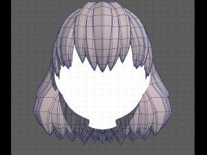 Base Hair for girl V34 3D मॉडल