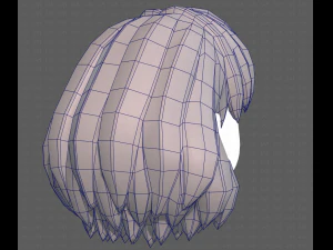Base Hair for girl V34 3D Model
