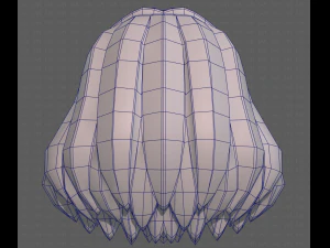 Base Hair for girl V34 3D Model