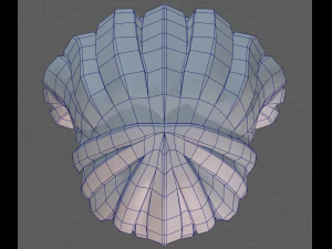 Base Hair for girl V34 3D Model