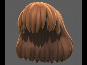 Base Hair for girl V34 3D Model