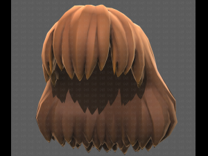 Base Hair for girl V34 3D मॉडल