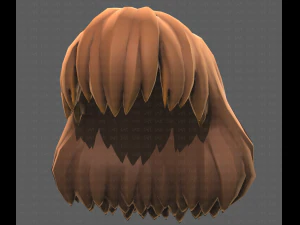 Base Hair for girl V34 3D Model