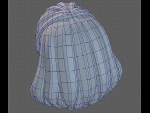 Base Hair for girl V34 3D Model