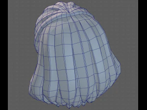 Base Hair for girl V34 3D Model