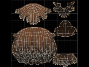Base Hair for girl V34 3D Model