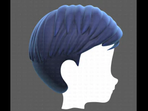 Base Hair for Boy V33 3D Model