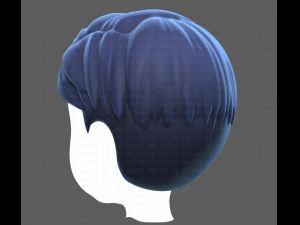 Base Hair for Boy V33 3D Model